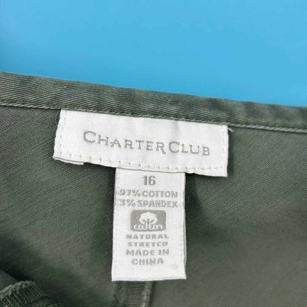 Charter‎ Club Olive Green Skirt sz 16